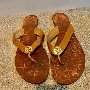 Tory Burch tan leather sandals